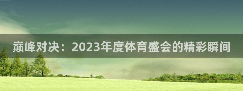 安信16体育f开户：巅峰对决：2023年度体育盛会的精彩瞬间