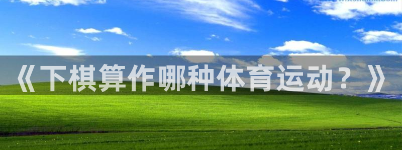 安信16登录入口：《下棋算作哪种体育运动？》